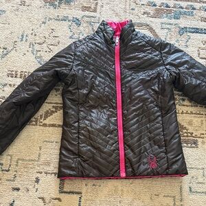 Reversible winter jacket spyder